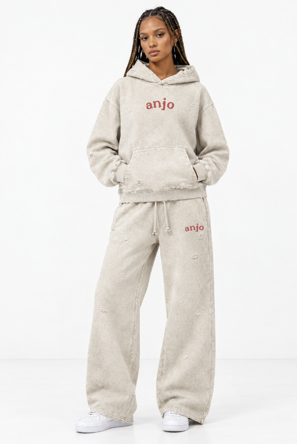 MAISON CREME WIDE-LEG SWEATPANTS