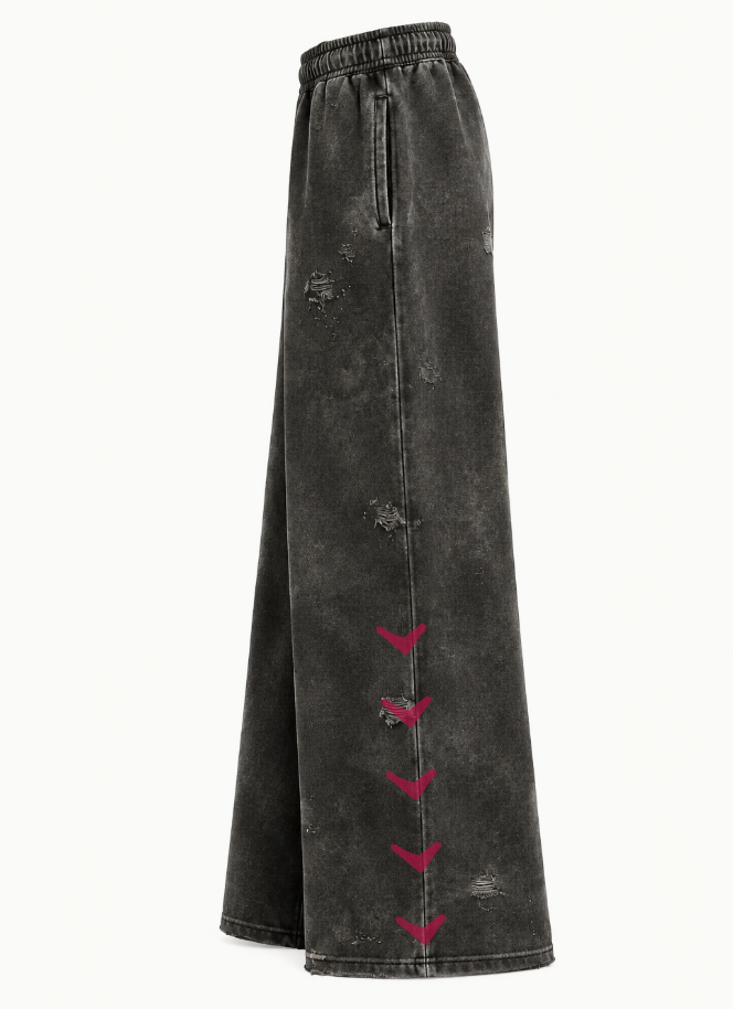 NOIR WIDE-LEG SWEATPANTS