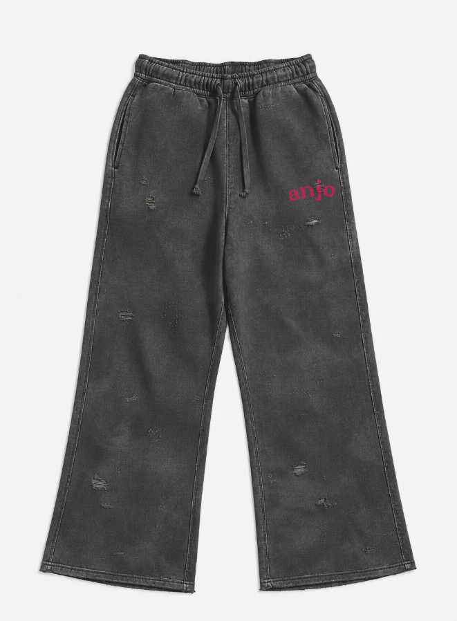 NOIR WIDE-LEG SWEATPANTS