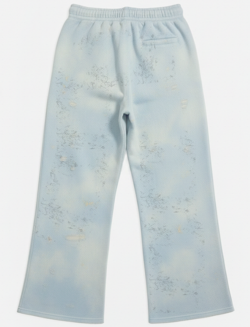 AZURE WIDE-LEG SWEATPANTS